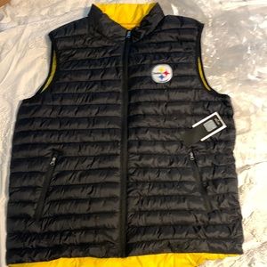 Official licensed NFL Steelers puffy vest